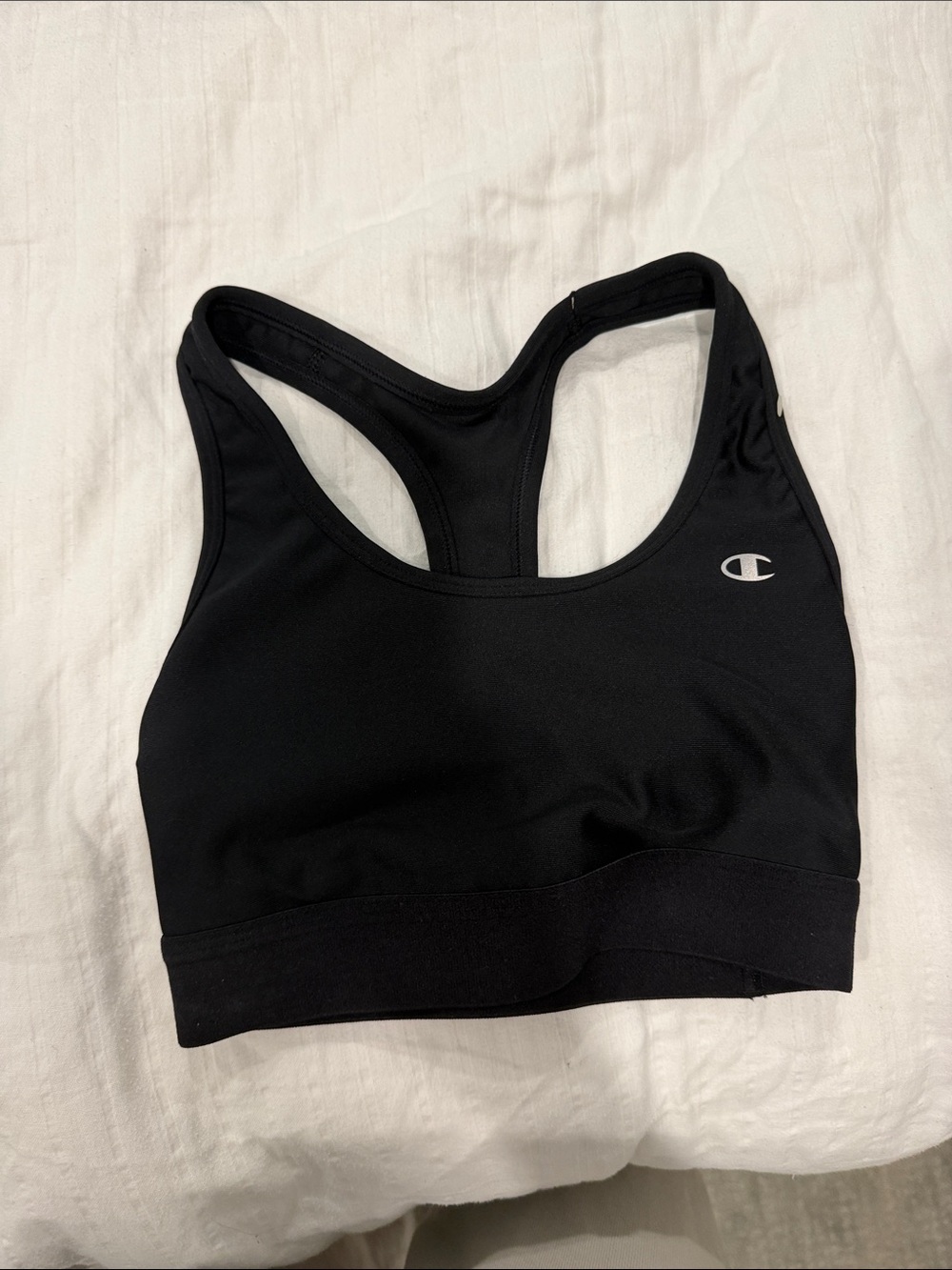 Champion Black Racerback Support Sports Bra